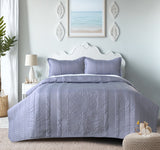 Premium Microfiber Quilted Bedcover Set – 90x100 inches with 2 Pillow Covers