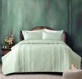 Premium Microfiber Quilted Bedcover Set – 90x100 inches with 2 Pillow Covers